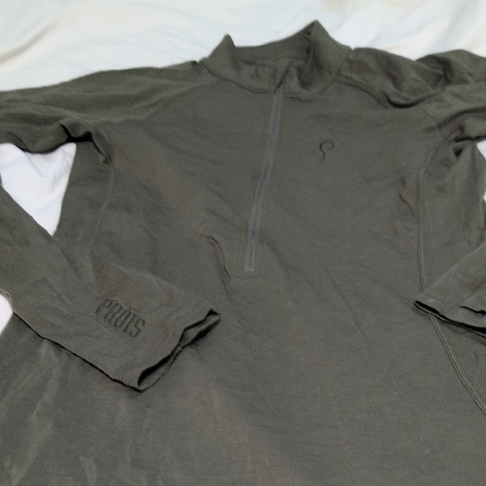 Olive Green Quarter-Zip Pullover